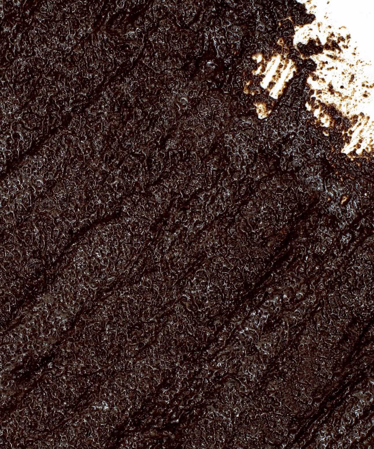 Face scrub with coffee grounds - herbal blend