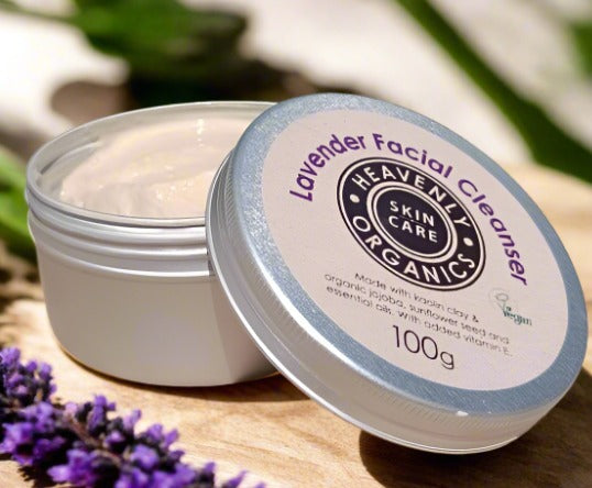 Organic lavender facial cleanser